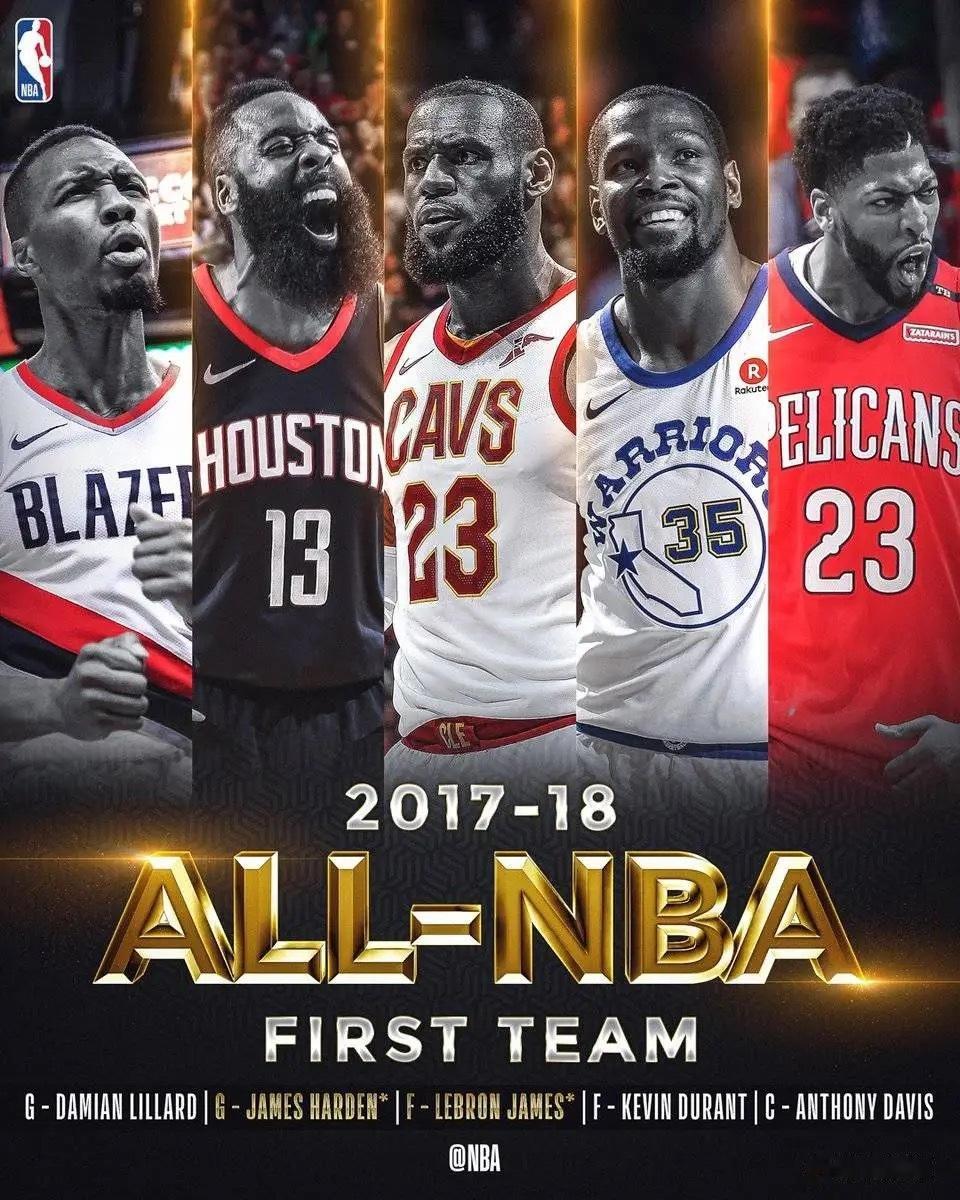 骑士詹姆斯nba我的观赛搭子 这一年的最佳阵容一阵也是相当强[加油] ​​​