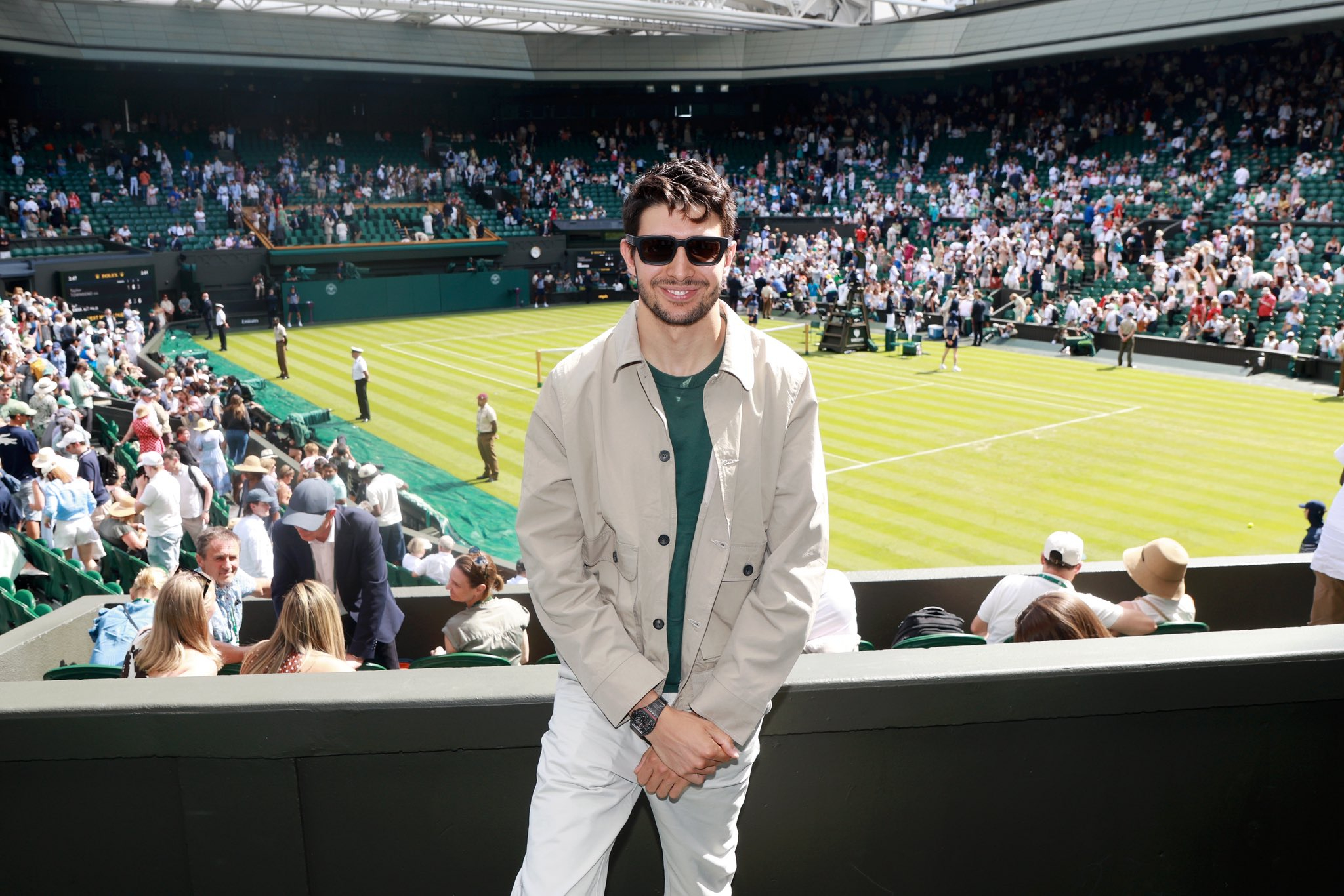 奥康去现场看温网了🎾F12026F1英国大奖赛2026温网