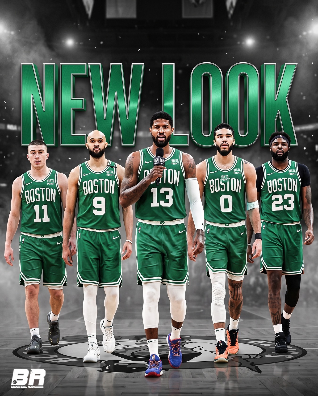 老球迷还是PG-13看着顺眼点吧～凯尔特人NBA点赞成金NBA