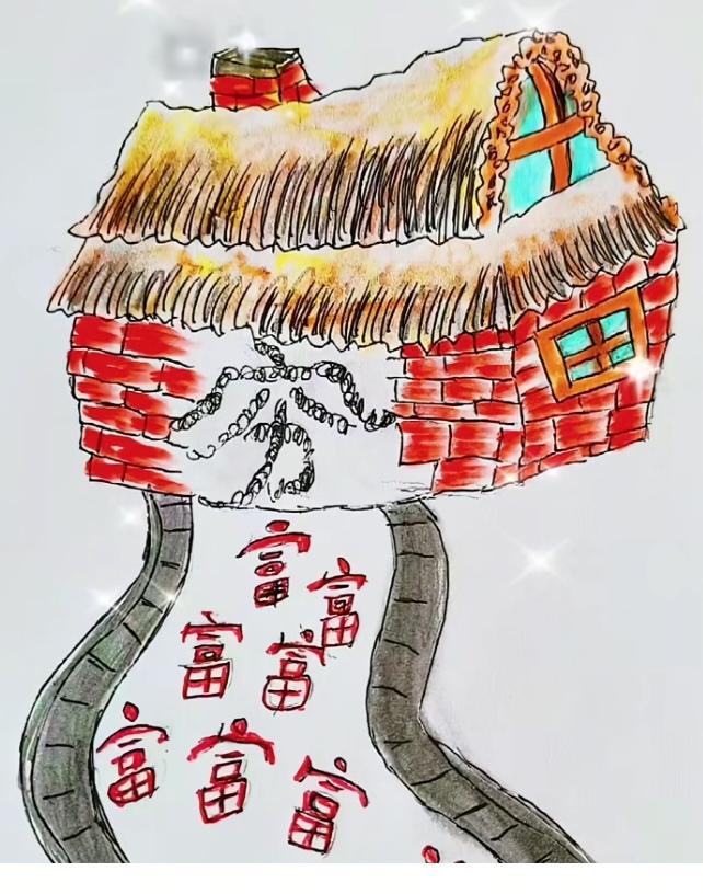 〔看图猜成语〕图中隐藏成语。你能看出来吗？拭目以待。温馨提示：谐音猜个字。