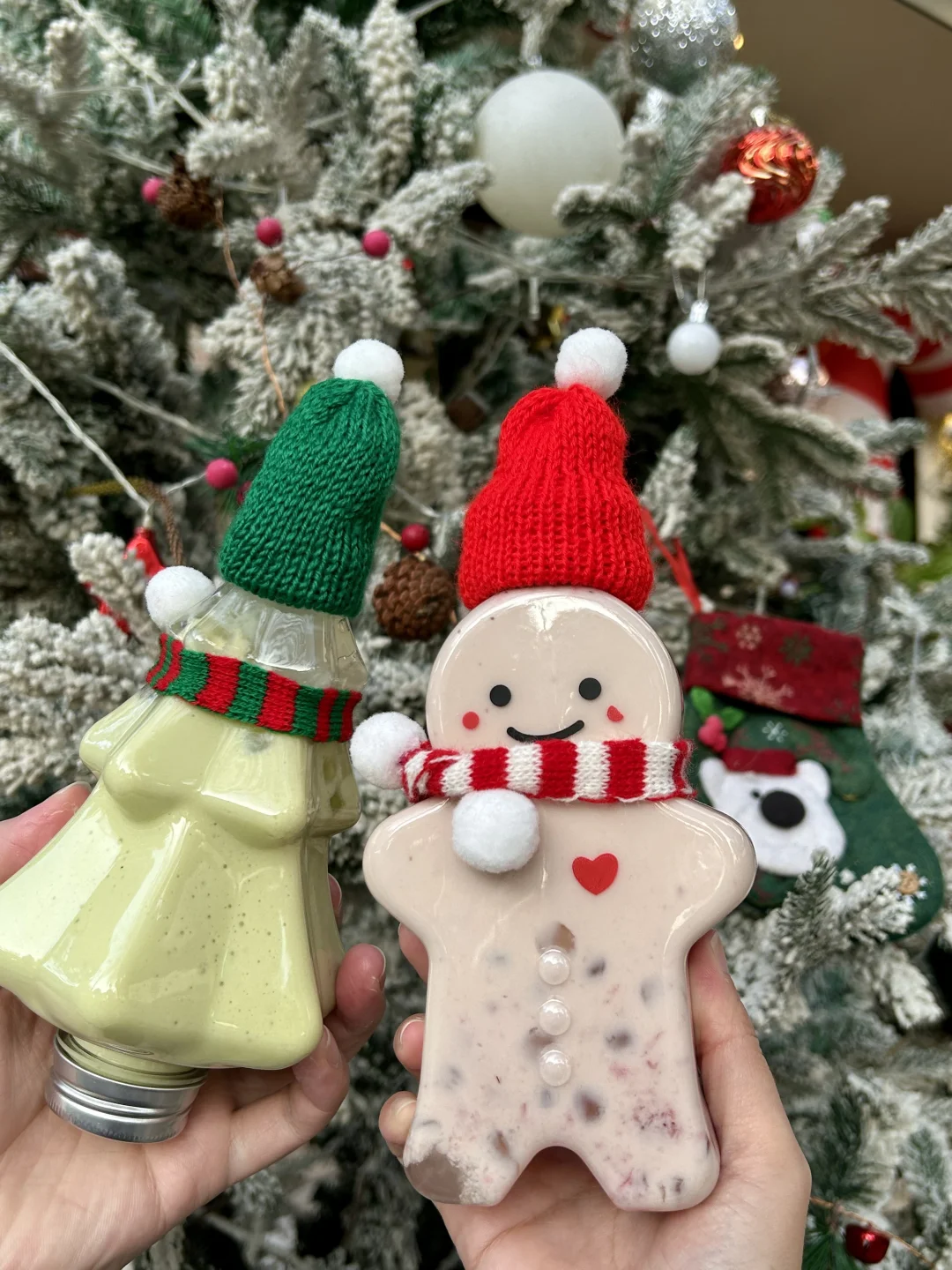 厦门也有了🎄喝到了可爱的姜饼人奶茶