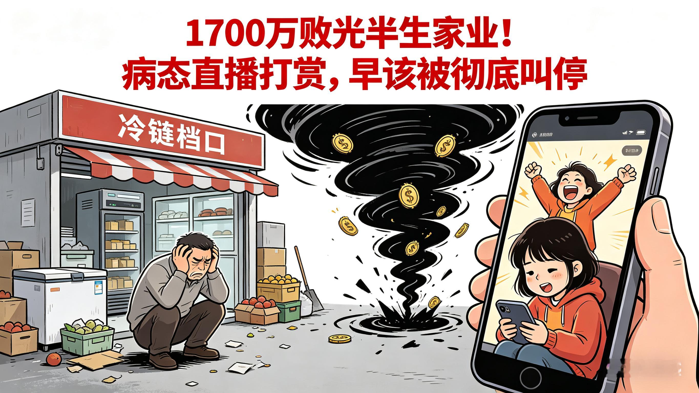 挪用1700万打赏女孩父亲已基本破产19岁女孩挪用家中1700万资金，豪掷千万当