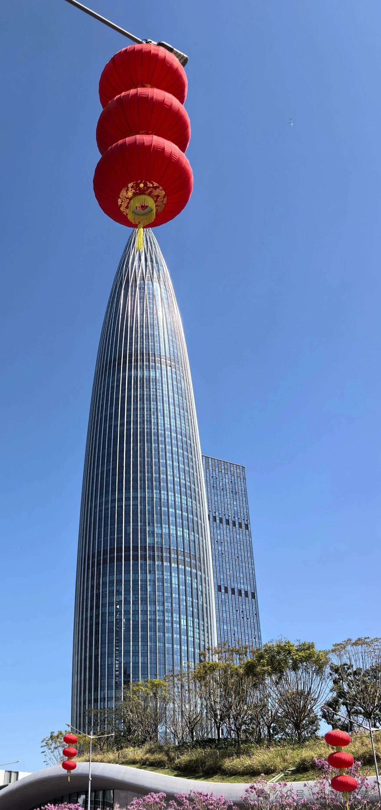 大红灯笼高高挂，用一张图说明你所在的城市