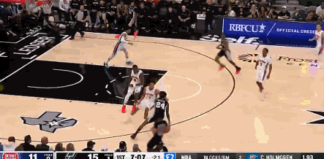 杜伦成了文班亚马妥妥的玩具，这不仅仅是天赋上的碾压，更是球商上的碾压。
杜伦今天