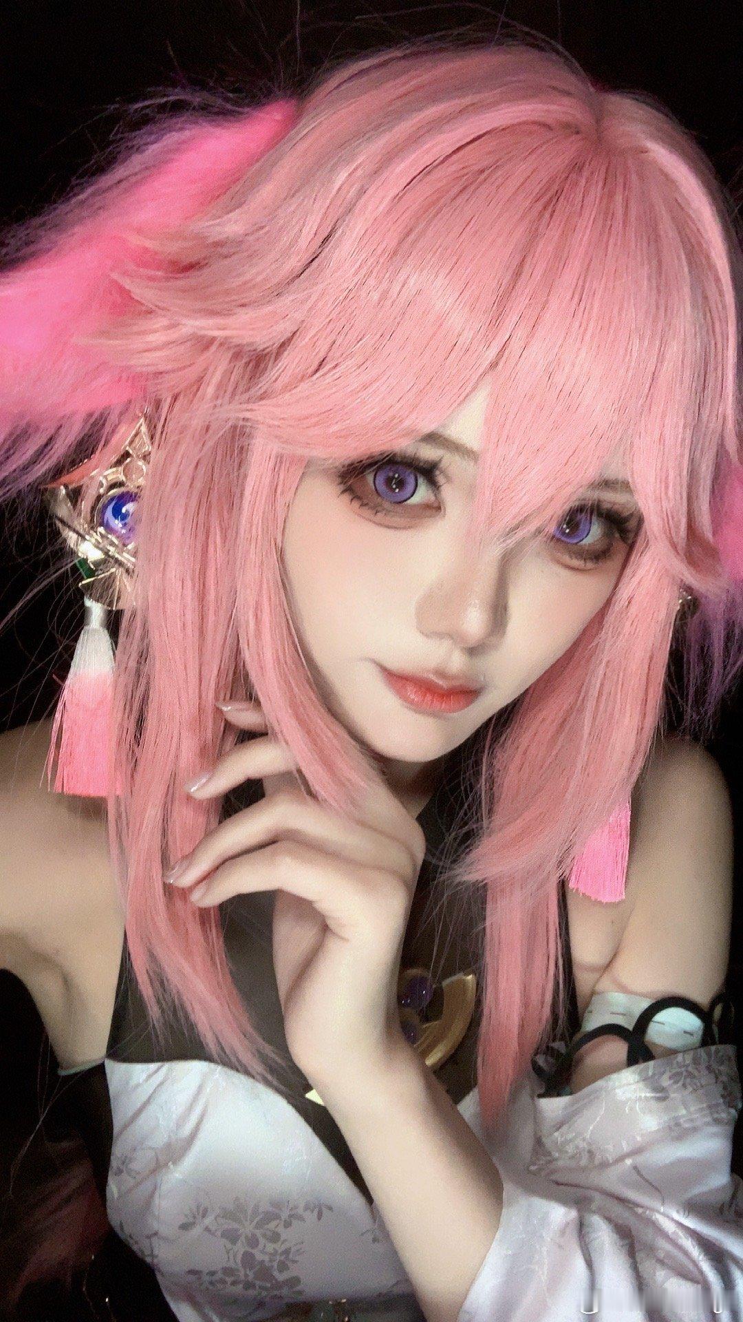 拍给雷神看的#雷神##cosplay##突破次元壁##八重神子##彩鹞栉春风# 