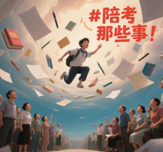 这届家长陪考状态各式创意陪考趣味十足，氛围感拉满，但热闹之余也该理性看待。过度表