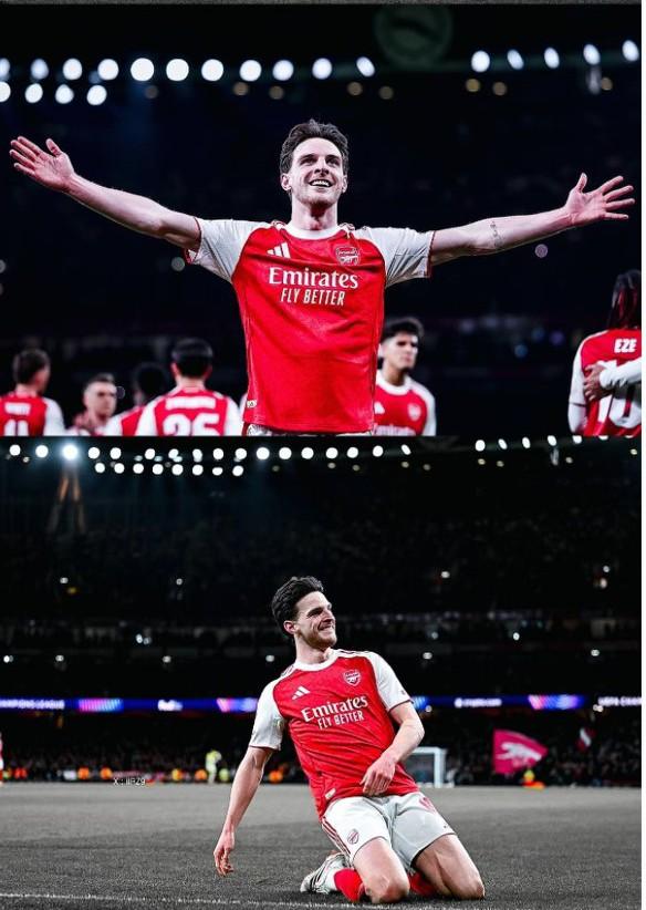 阿森纳中场核心赖斯将缺席和葡体的欧冠次回合比赛。
网友调侃道:塔子好战术啊，赖斯