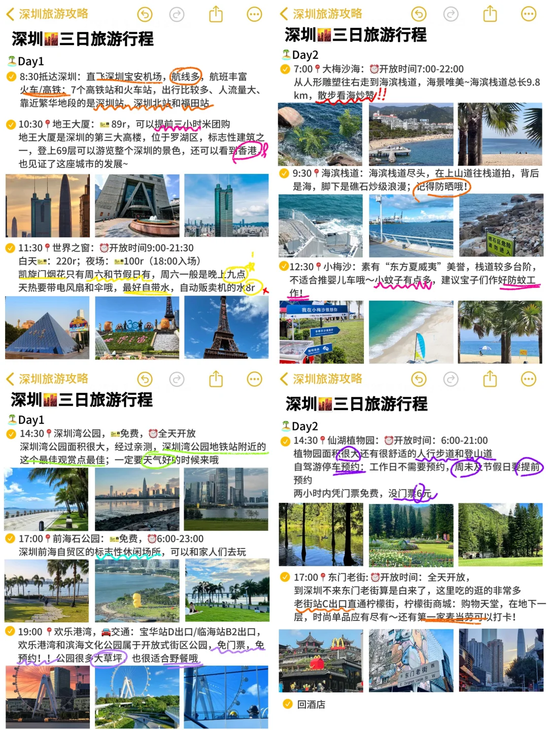 本J人对自己做的深圳攻略很满意🥹好全面