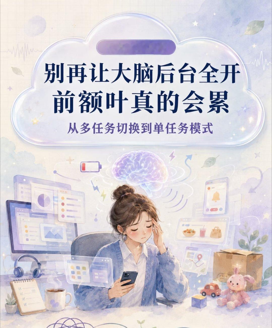 有种累不是干了多少活，而是一整天都在绷着——怕忘事、怕错过消息、怕安排冲突。这种
