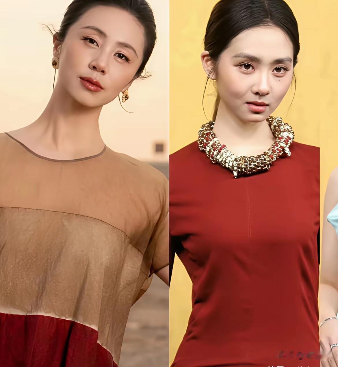 黄多多这颜值还没妈妈孙莉好看
明明才20岁面相一点小孩样都没有，黄多多的脸颊凹陷