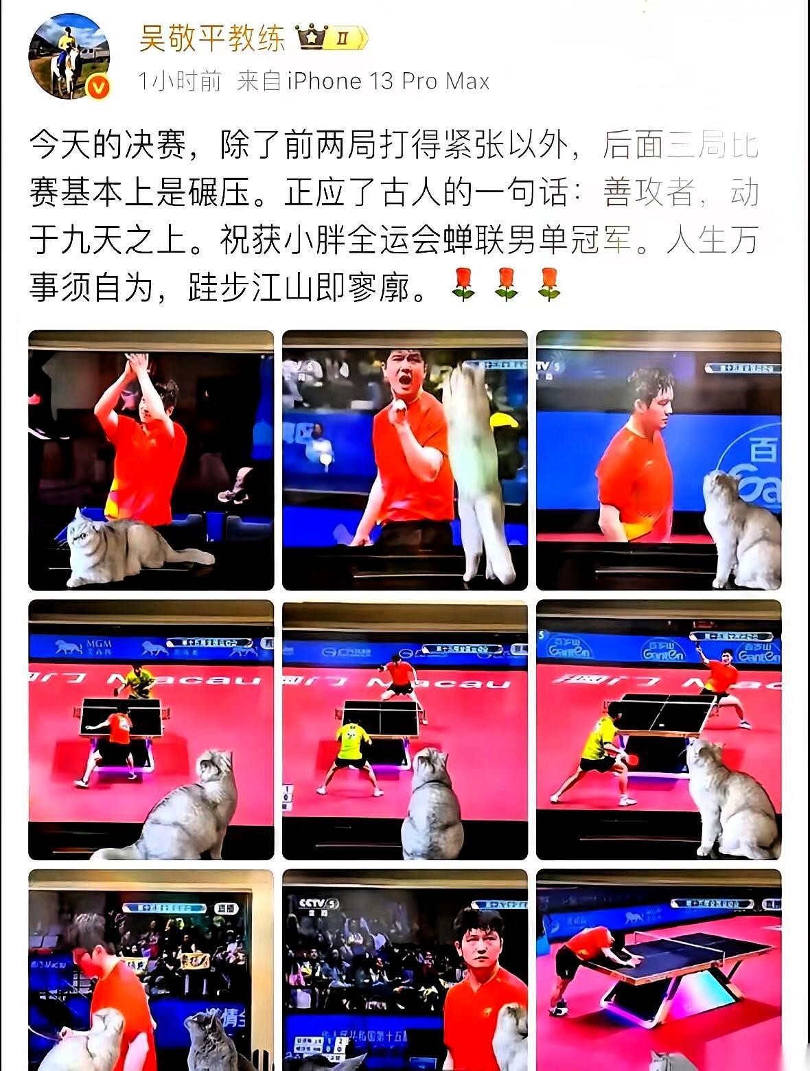 徒弟登顶世界之巅，
师父却宅家撸猫？吴敬平的“关门传承”，在当下炸出两极争议！