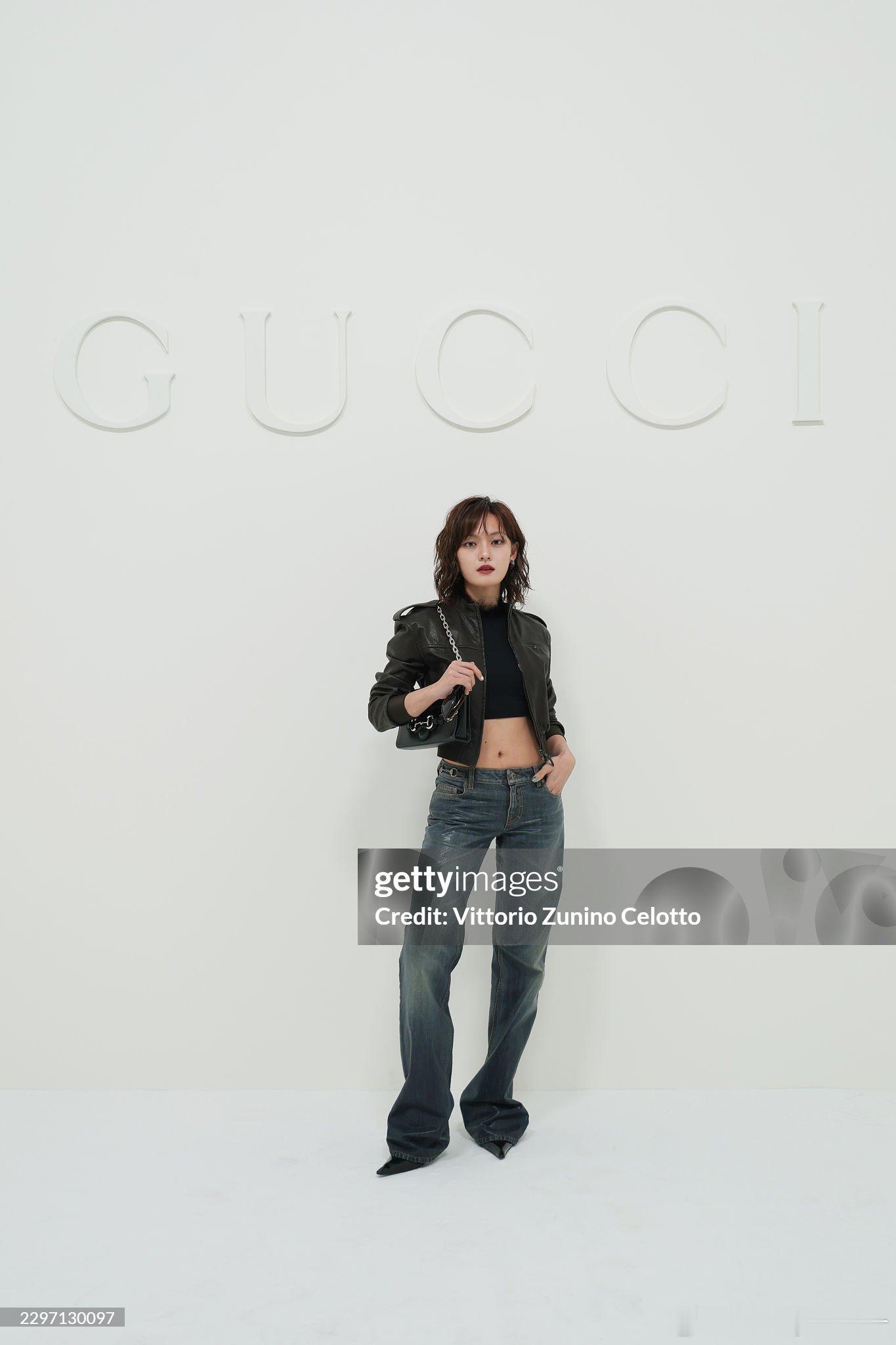 GUCCI大秀国内艺人生图一览倪妮、田曦薇、文淇、宋威龙 米兰时装周时装周Guc