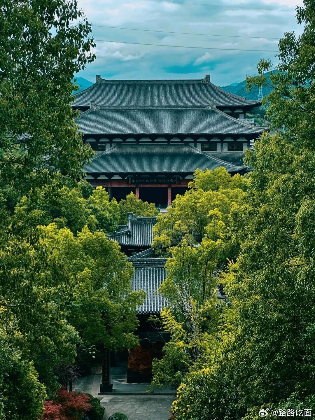 翠树环绕，古阁静立，一砖一瓦诉说中式古韵 