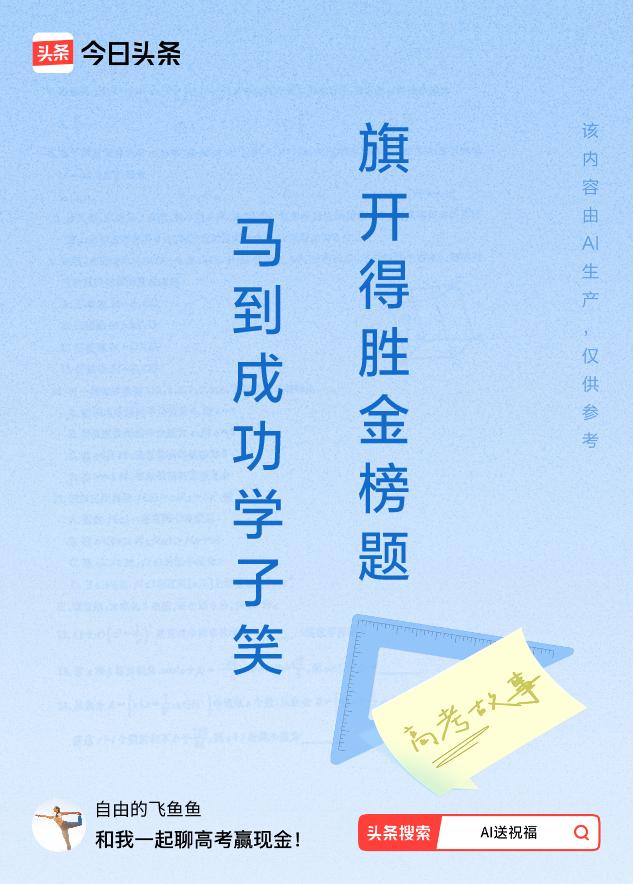 诗词对联送祝福上联：马到成功学子笑，下联：旗开得胜金榜题。我正在参与【诗词对联送