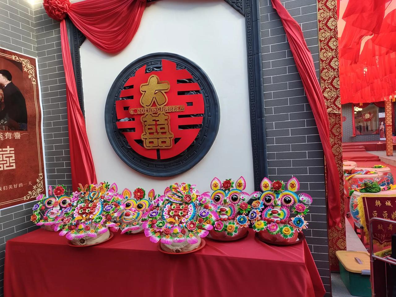 合阳县结婚花馍，仪式感满满。不知道结婚过后这些花馍如何处理？感觉食用很难下嘴啊。