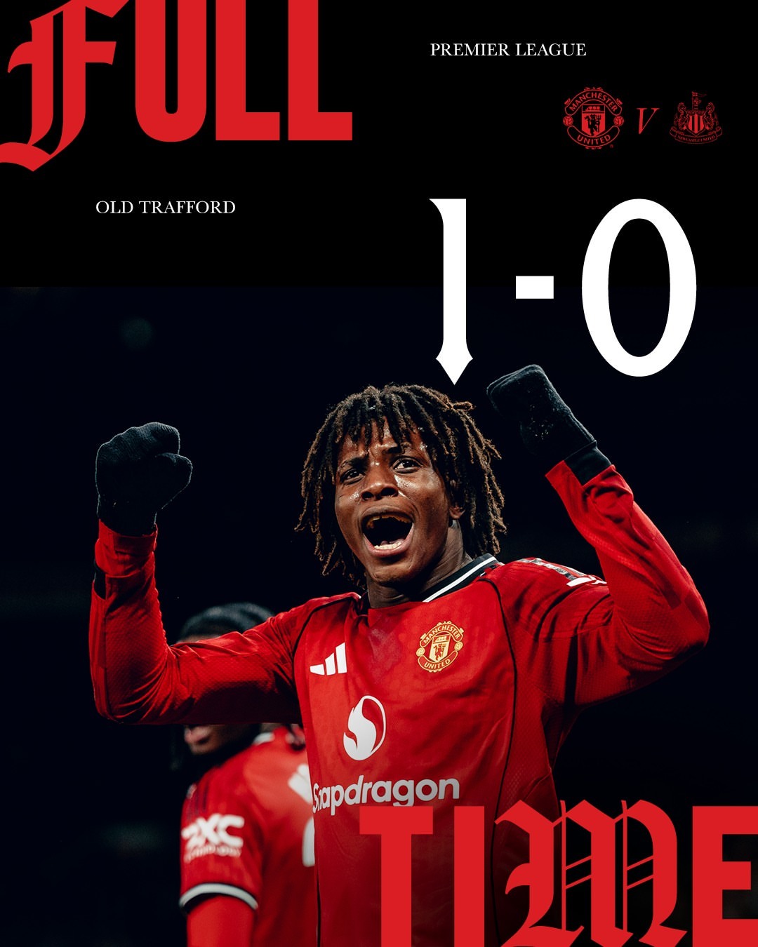 一觉醒来你魔居然零封全取三分，节礼日赢纽卡真是有点儿玄学呢曼联1比0纽卡斯尔联