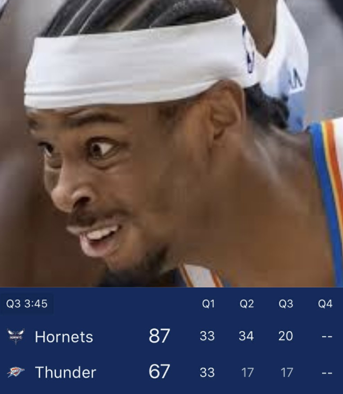 雷霆被黄蜂锤了？ 