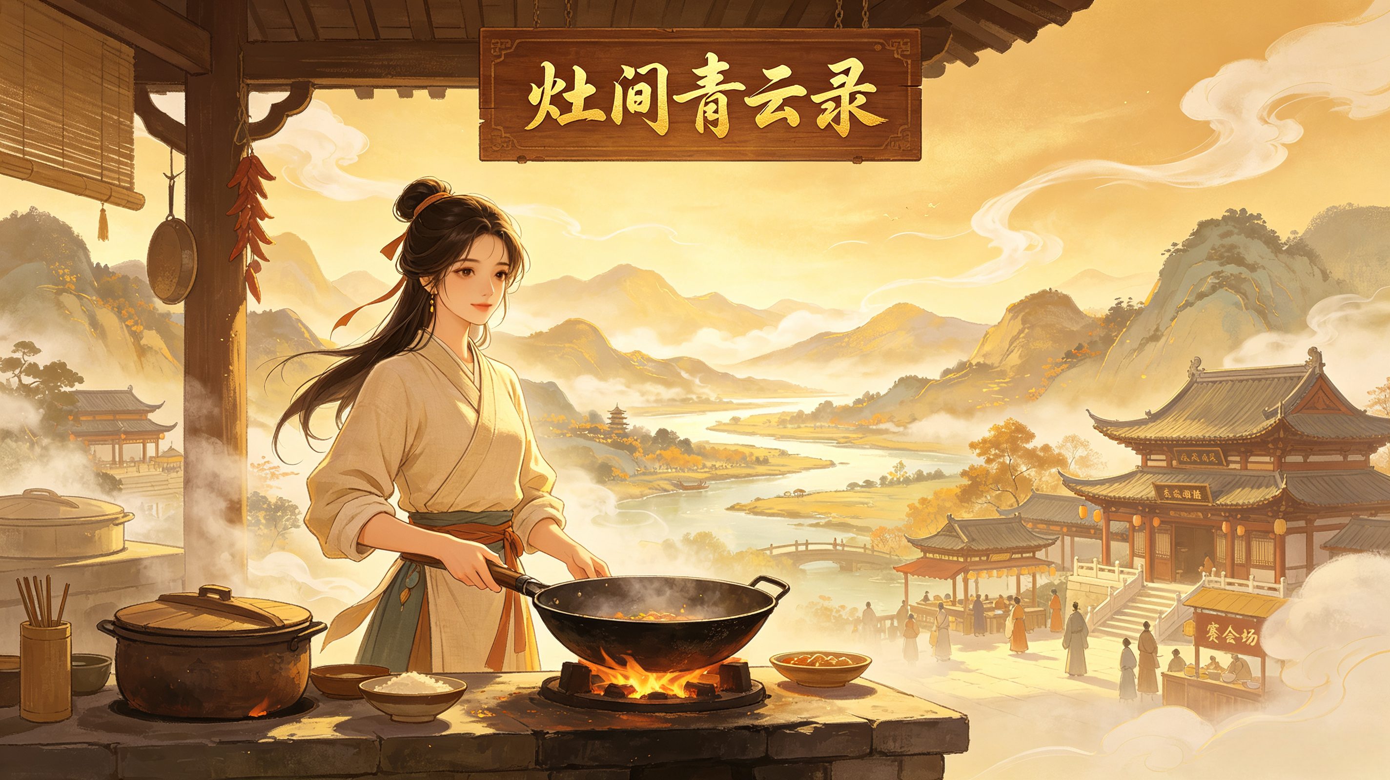 游戏 作品：《灶间青云录》一、核心故事设定（必填）1. 故事名称：《灶间青云录》