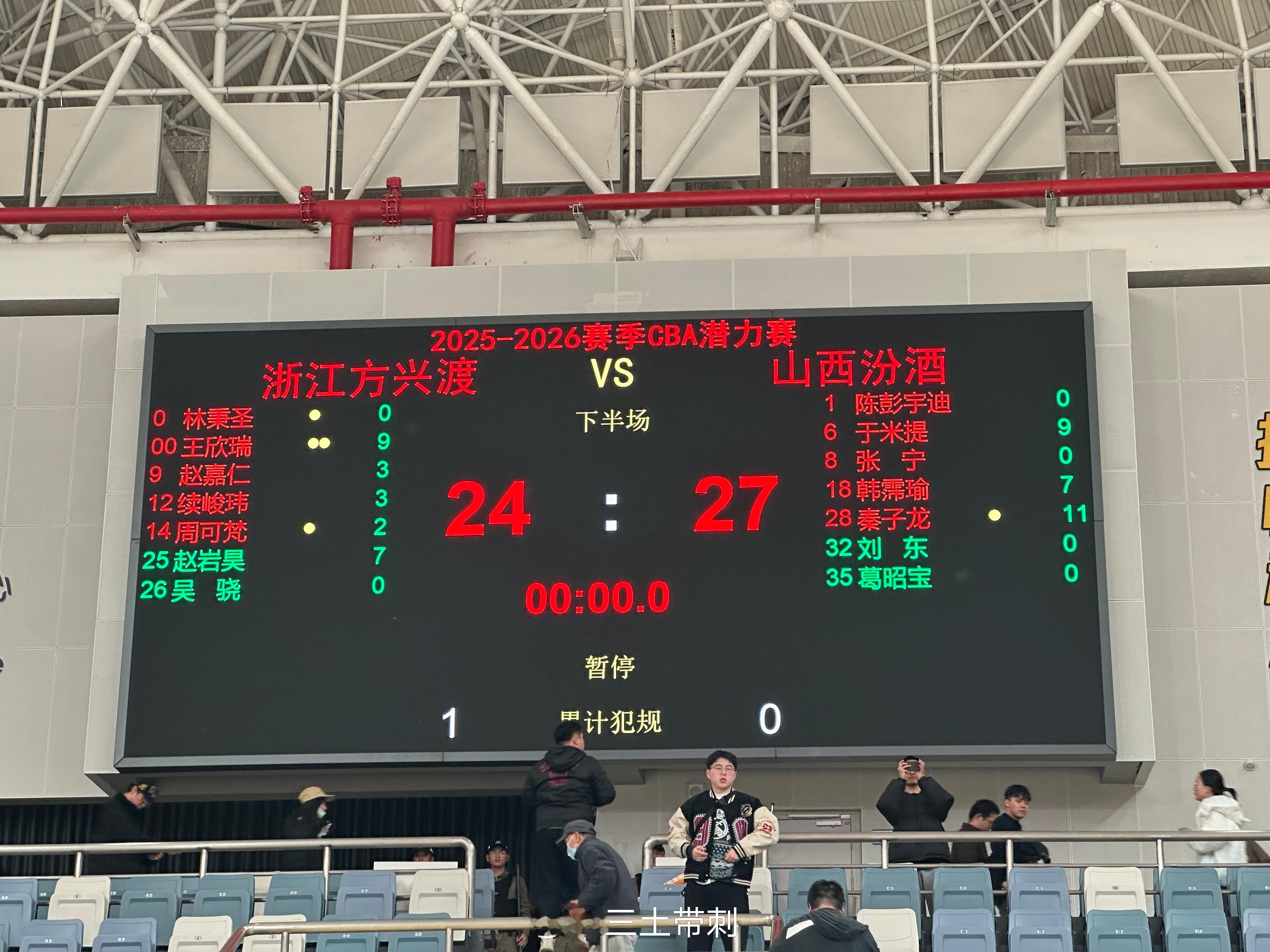 CBA新赛季揭幕战CBA历史第一场潜力赛结束！ 