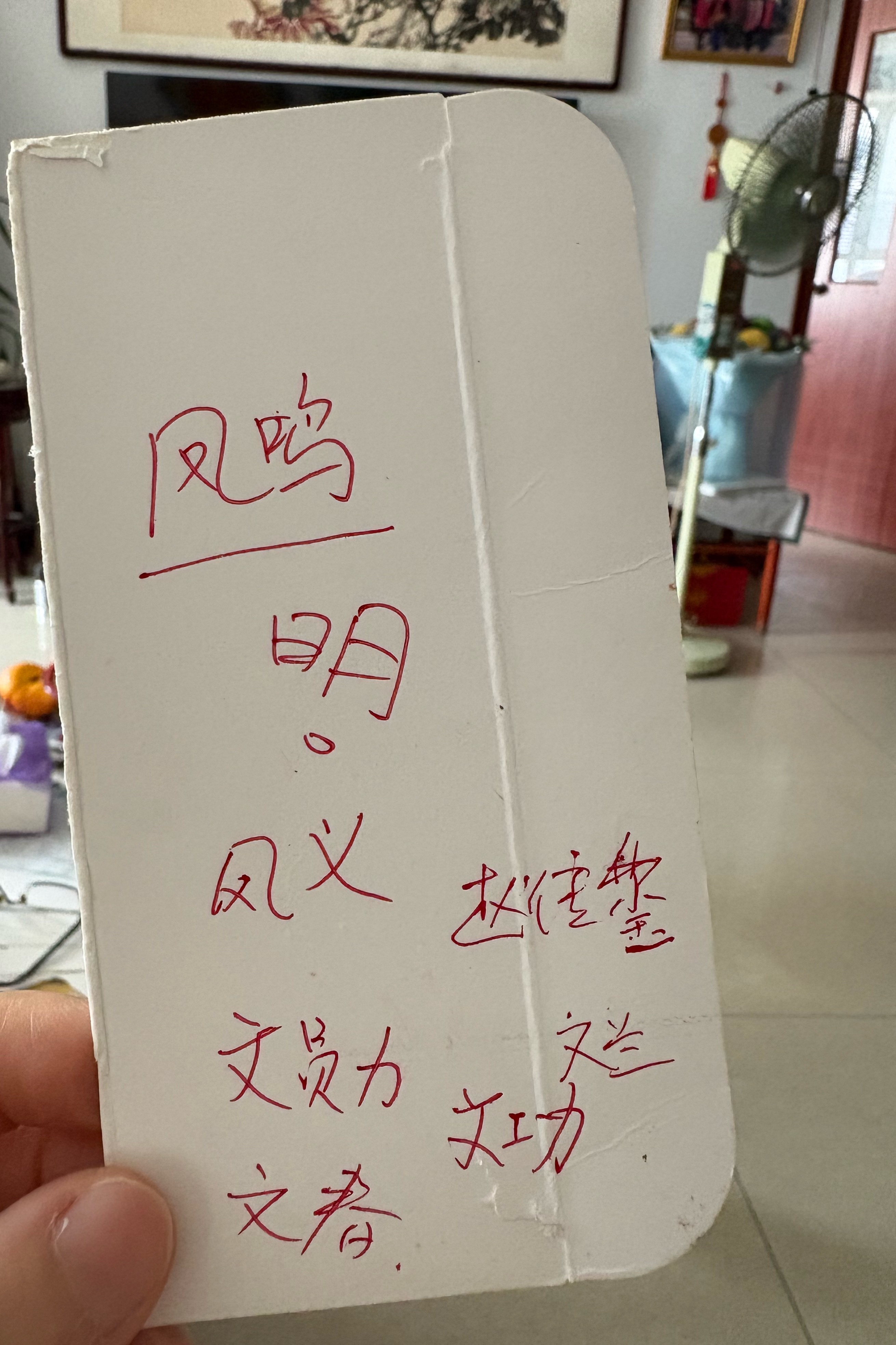 今天才知道我老姥爷也就是我妈的爷爷叫张凤鸣。也许是张凤明。写到纸上的名字，都作古