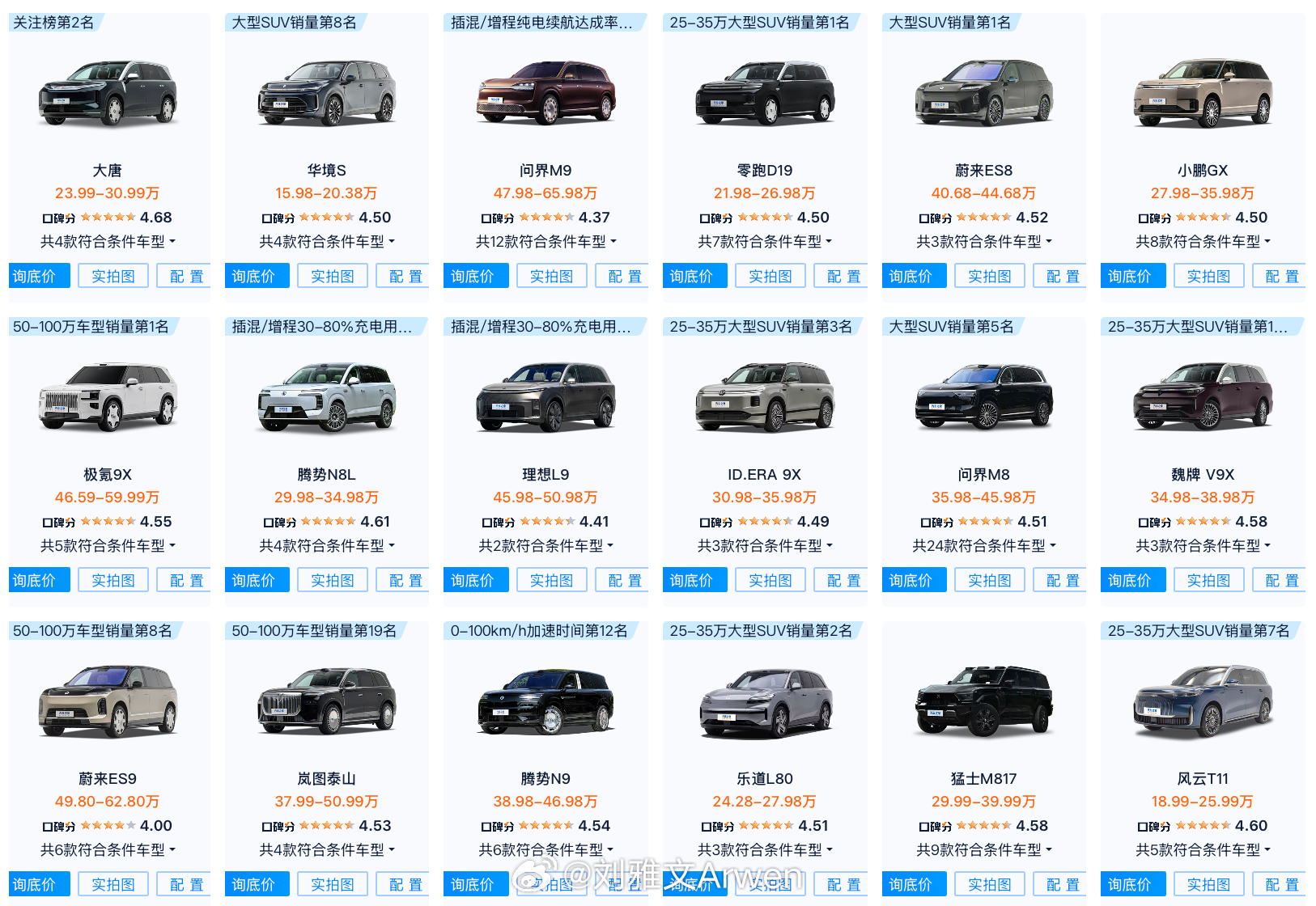 小米汽车新系列余承东发了带车顶帐篷的享界g9 不懂就问系列：车里的“沙发，电视，