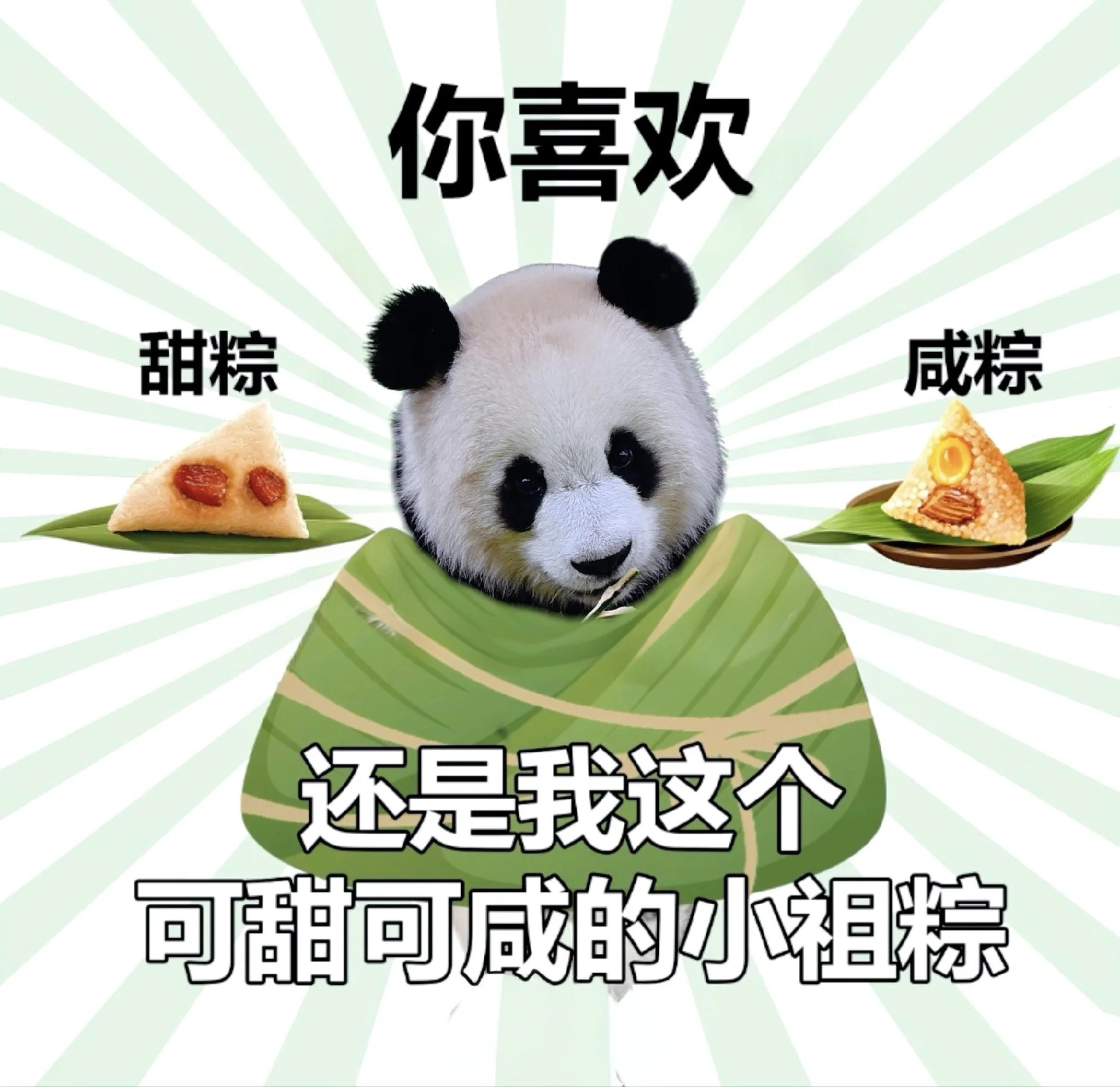 你喜欢甜粽还是咸粽子，还是这个可甜可咸的小祖粽 