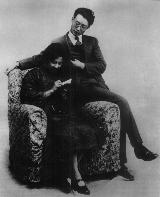 瞿秋白与杨之华1924年的合照。 