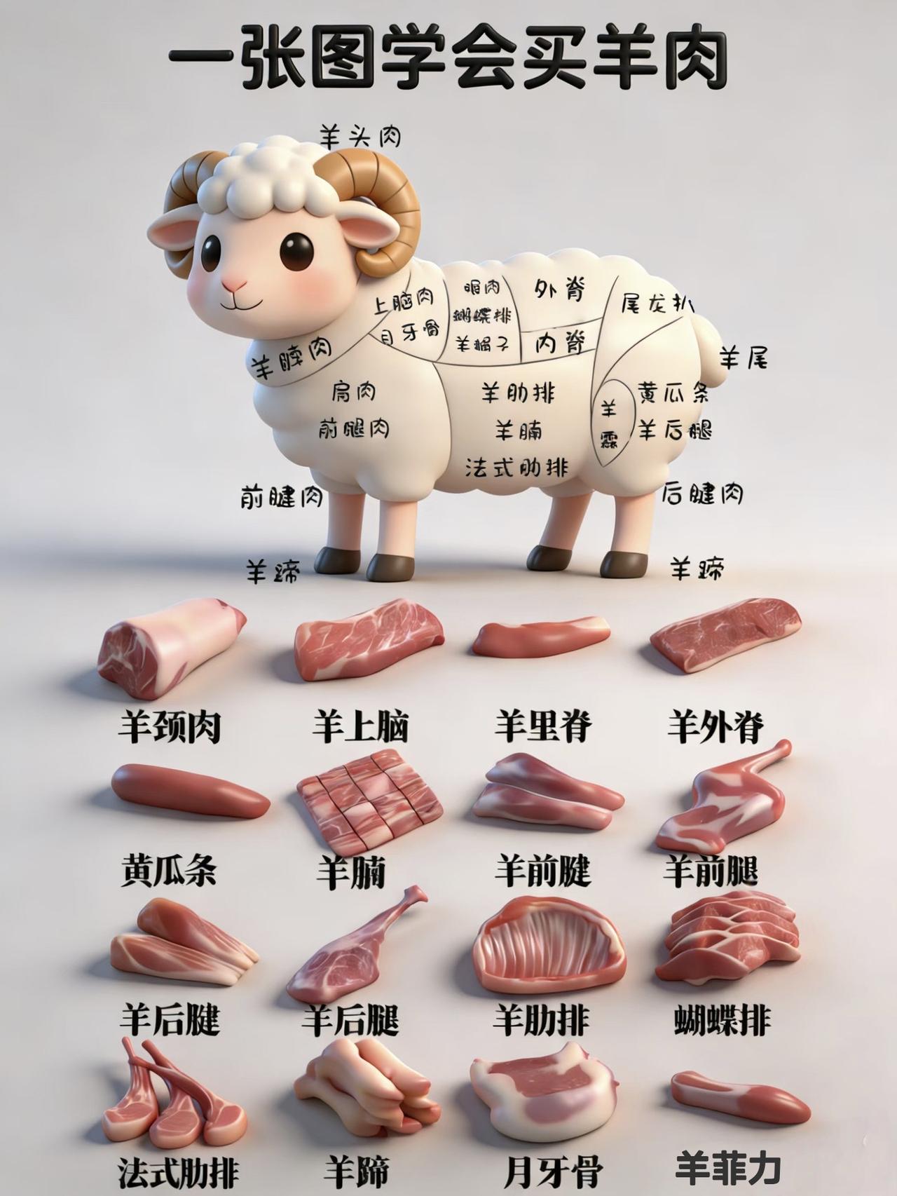 一张图学会买羊肉
十多年生鲜配送经验，教你一张图学会买羊肉羊排 生鲜供应商 羊肉