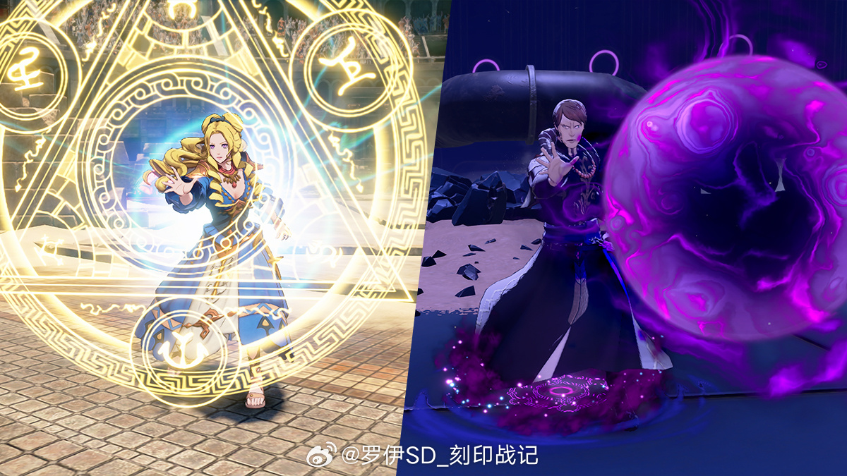通魔道的“咒术师”等兵种，可以不使用武器，而是用“魔法”进行攻击。FE万紫千红 
