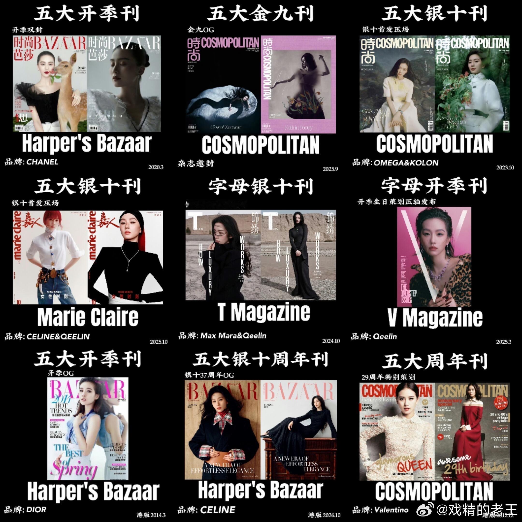 行程图刘诗诗的八月行程！！！这是八月份有两杂志吗？？？期待了