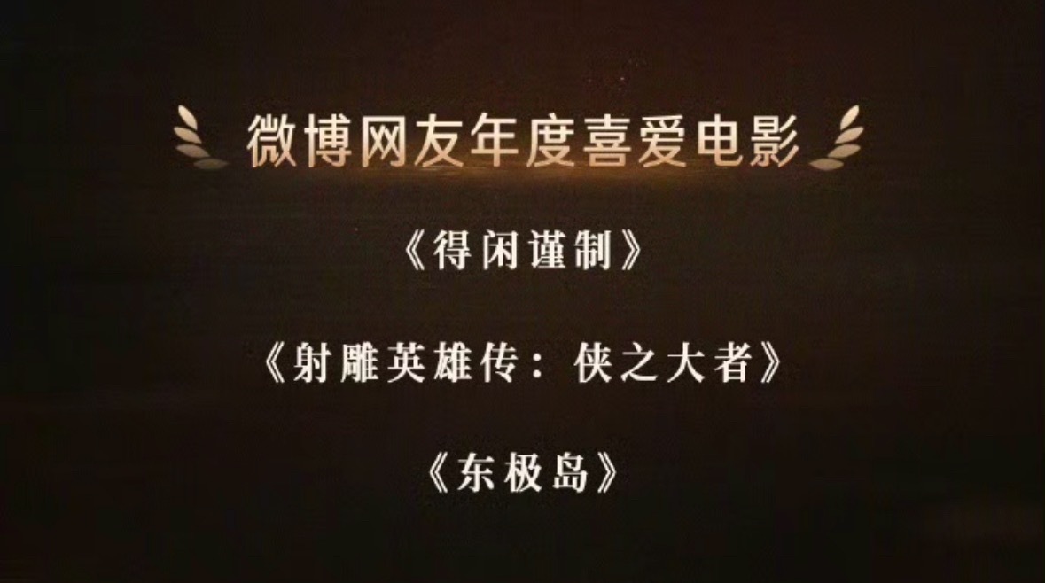 射雕英雄传侠之大者金像奖0提怎么肥事，微博网友年度喜爱电影居然0提？ 