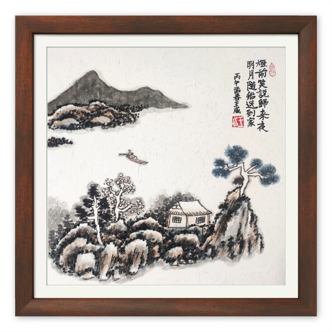 好久没画小山水画了，都生疏了，还需练回来。遇见艺术这就是中国风