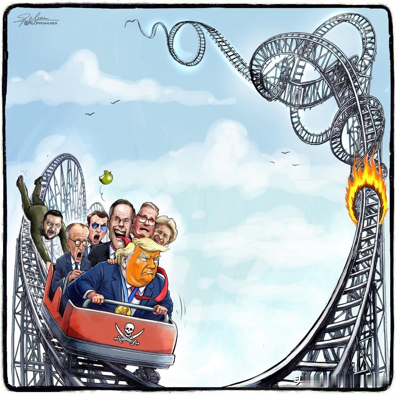 🇳🇱荷兰《林堡日报》生动地描绘了特朗普的过山车式行径。

听说泽连斯基也已经