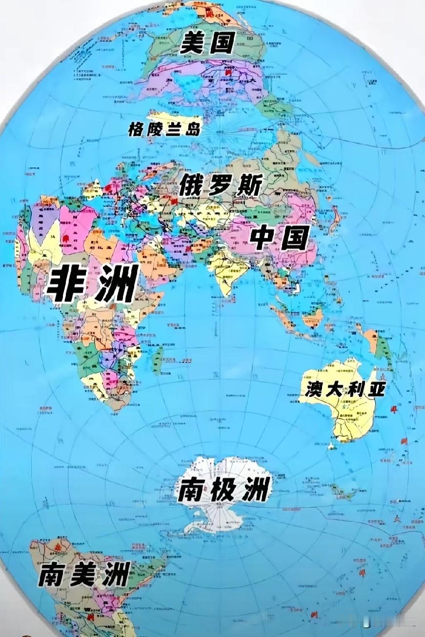 就这张世界新版地图看来，
一，印度有意见没有？印度完全被忽视了，完全被北方大国压