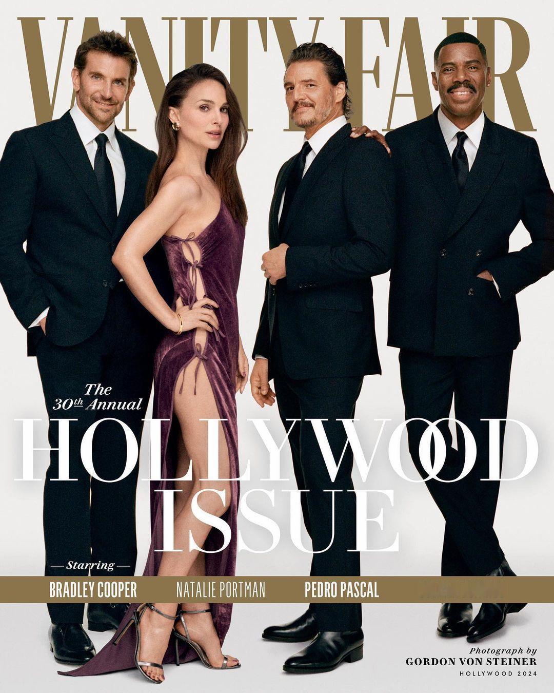 今年的名利场好莱坞特辑封面来了，主封面Bradley Cooper、娜塔丽·波特