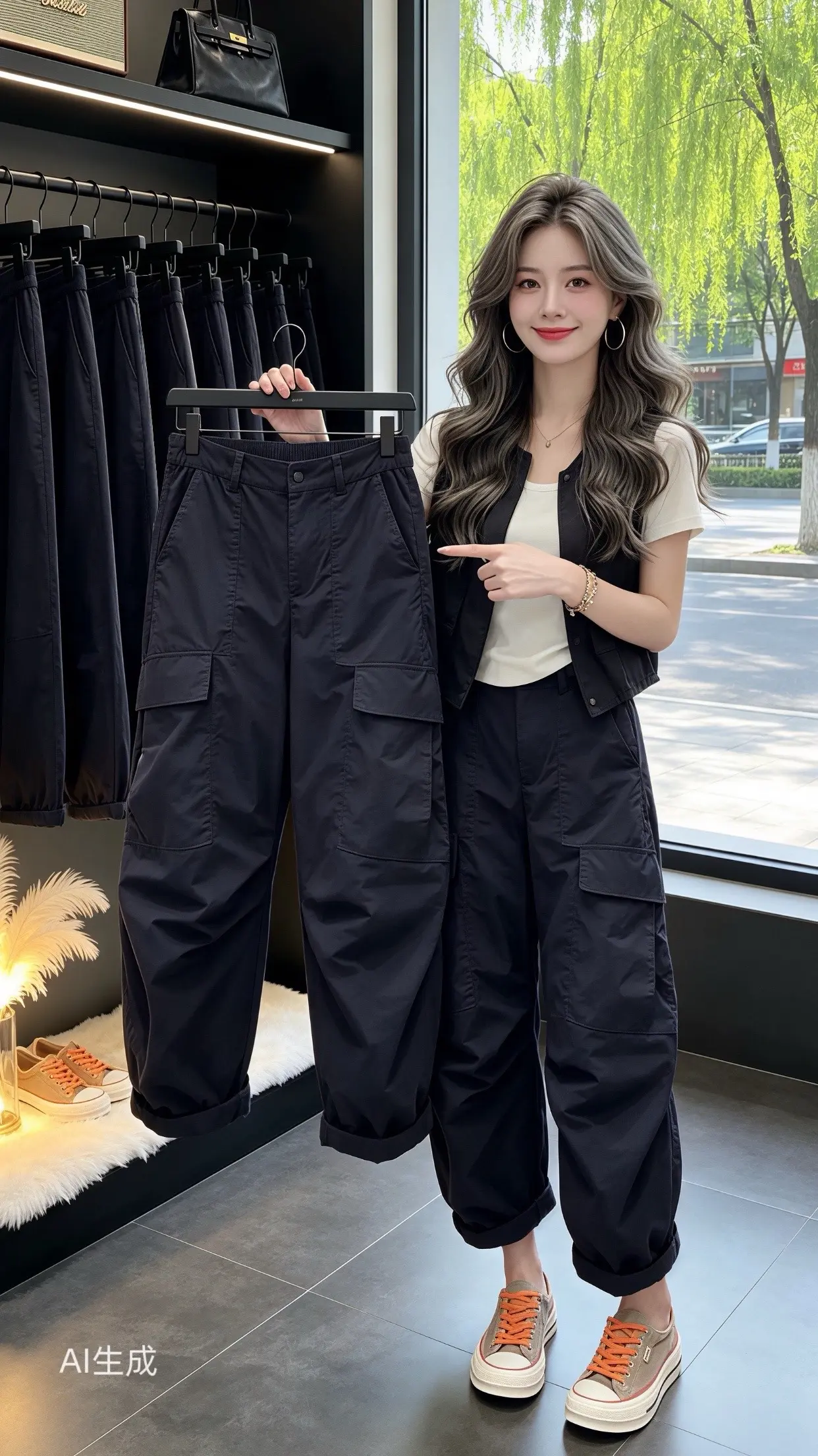 高颜值炸街女工装裤 ins工装裤港风 穿出自己的风格 夏季穿搭 一眼就...
