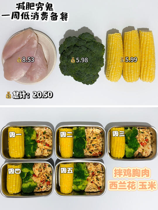 减肥穷鬼｜一周备餐