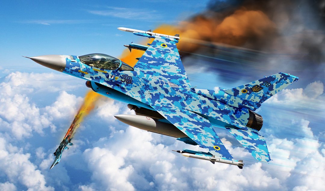 乌克兰国防部官宣：我们金秋的天空，将由F-16护佑！[围观][星星] #俄乌局势