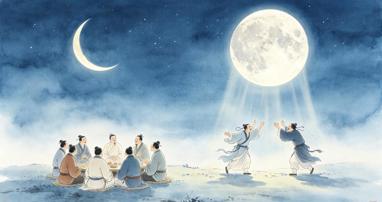 上联，圆圆缺缺天上月，求下联？聚聚离离世间人