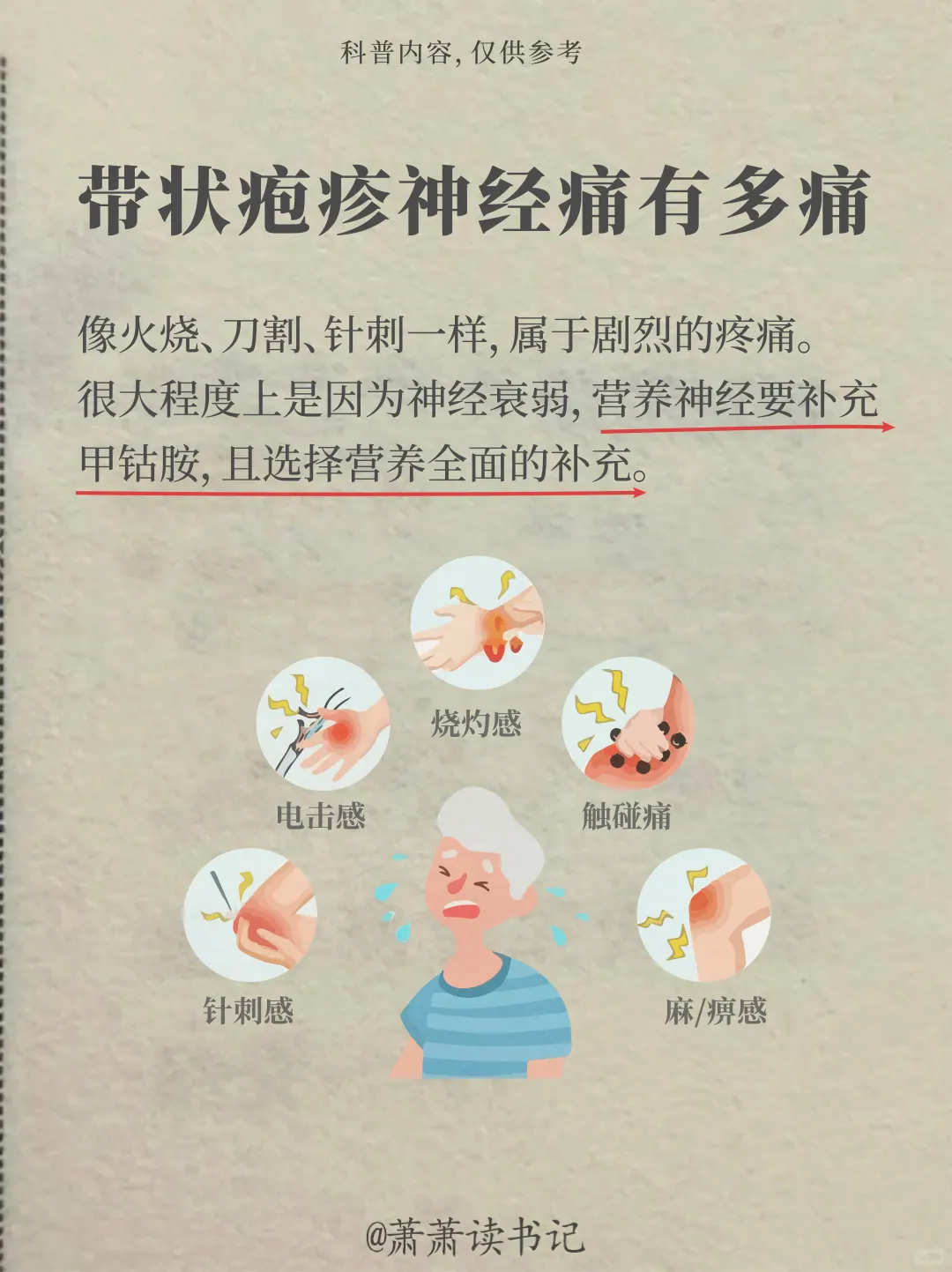 带状疱疹什么症状？神经痛有多痛！