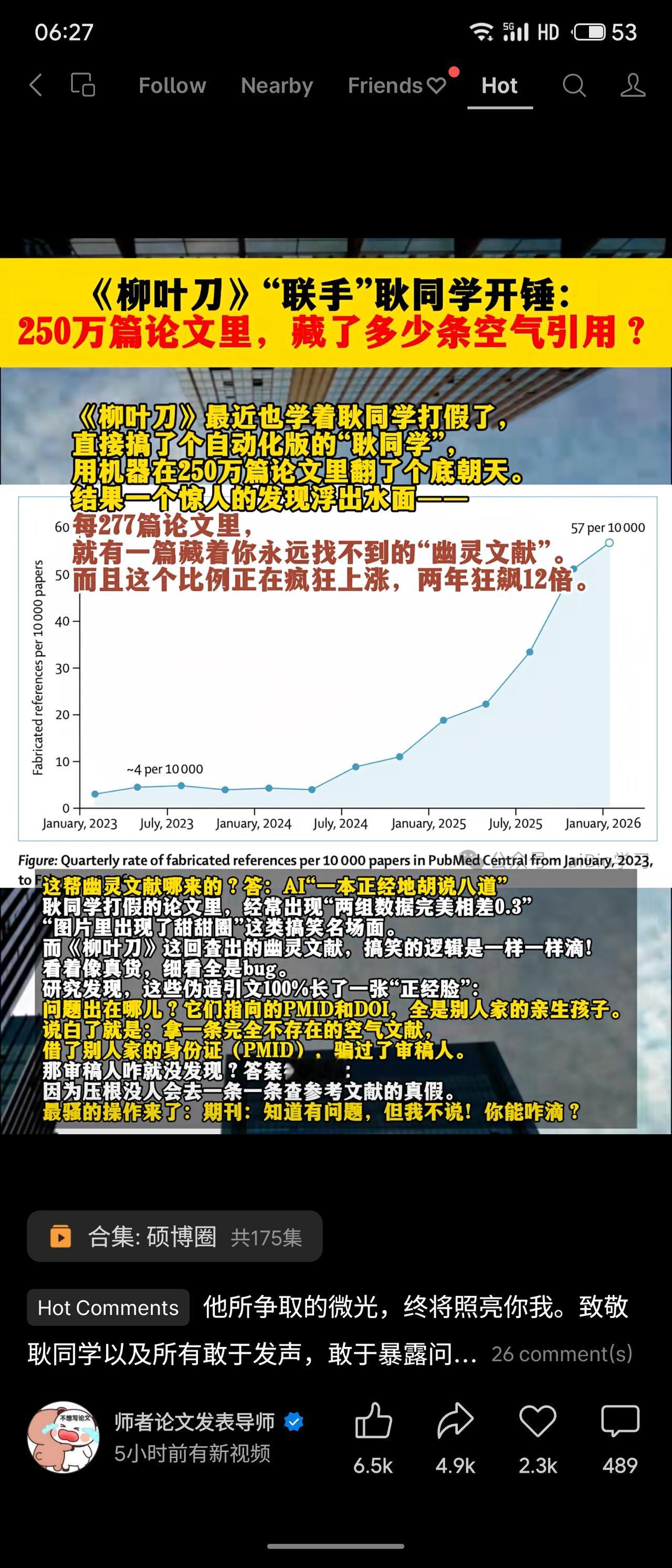 《柳叶刀》用自动化工具扫描250万篇论文，发现每277篇中就有一篇“幽灵文献”—