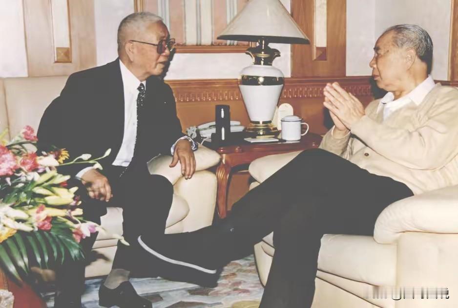 两位老将军的真实时刻，让人不禁感叹革命的友谊长存。
刘华清将军探望开国上将杨成武