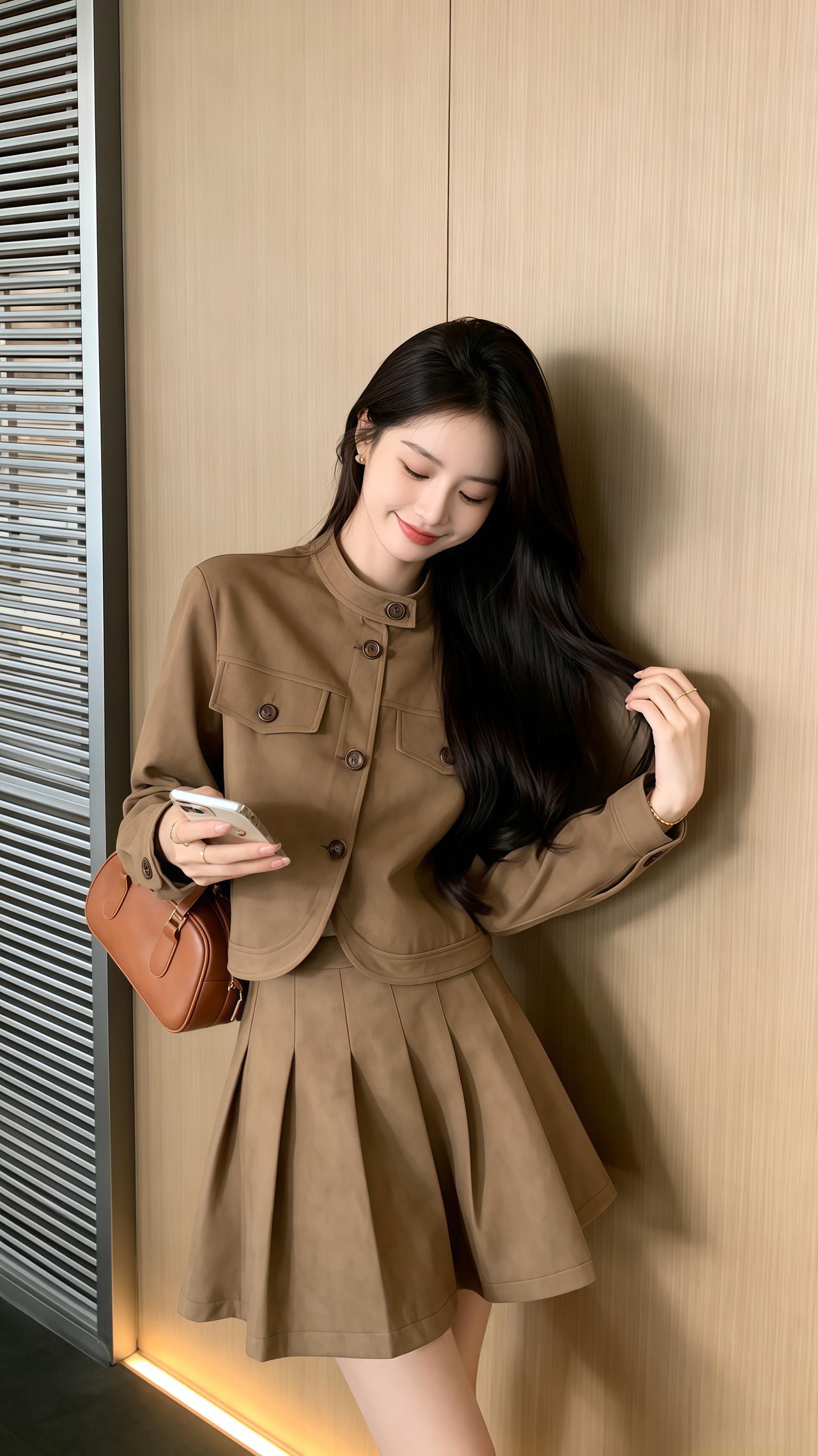 早秋姐感穿搭气质顶满 棕色系穿搭ootd🤎 入秋的温柔法式穿搭给的 韩系穿搭 