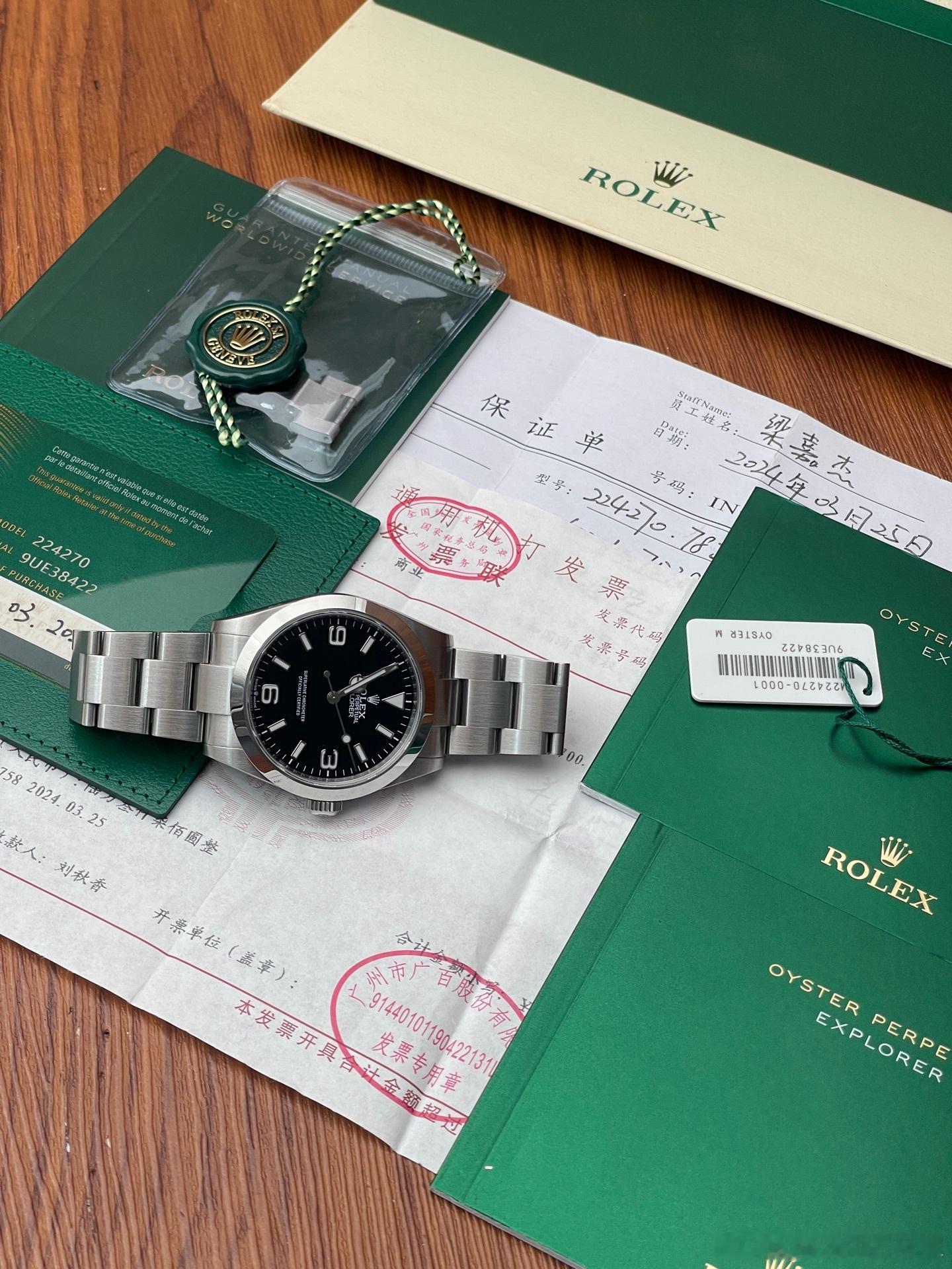 劳力士/Rolex 探险家型 m224270-0001 自动机械机芯 蚝式钢材质