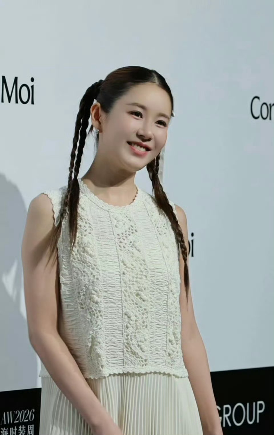 张子萱42岁状态张子萱状态满分，白裙好美