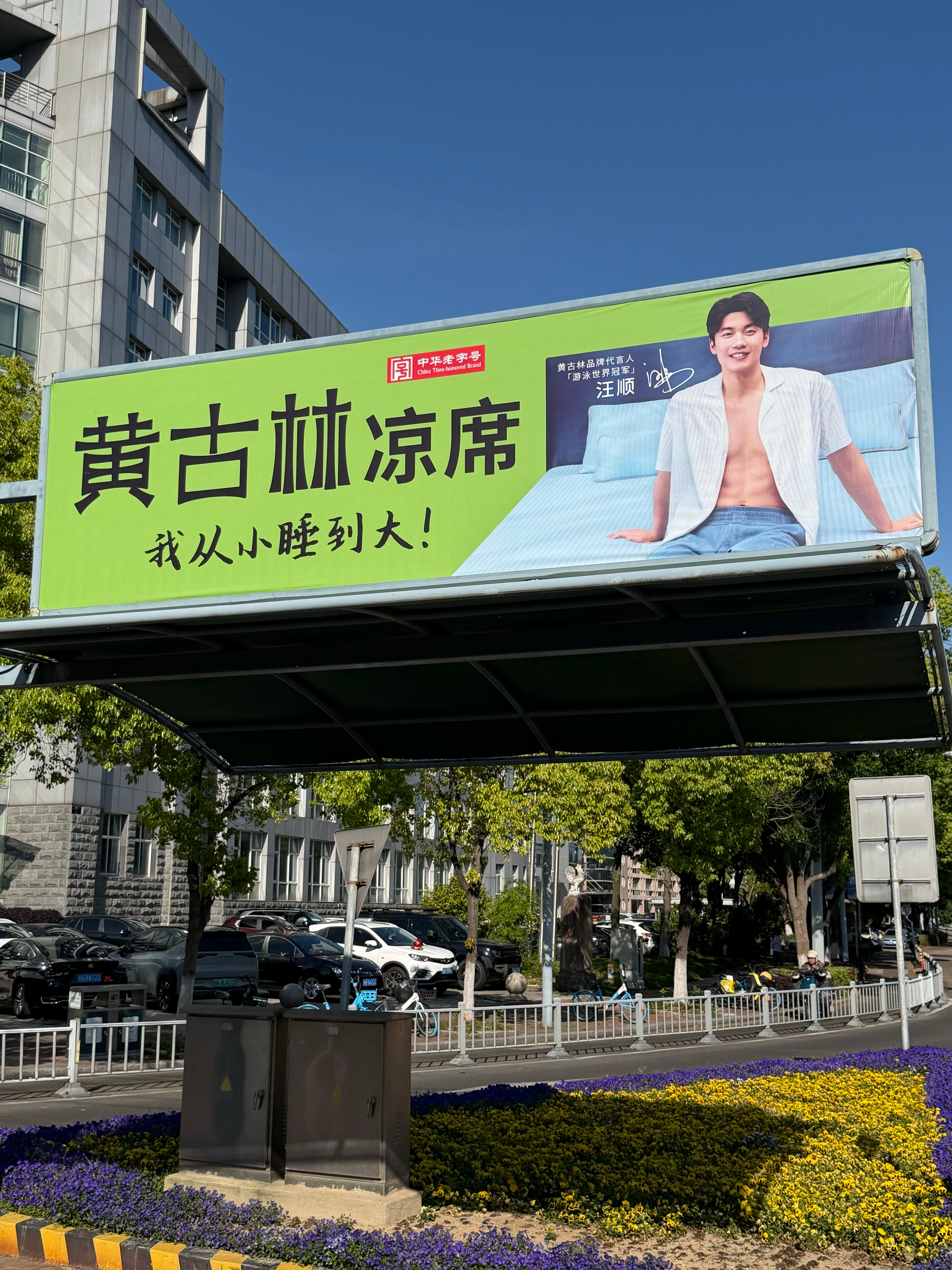 汪顺的腹肌惊现宁波街头 宁波有自己的徐冬冬‼️看着就清凉🥳汪顺🏊从小睡到大的