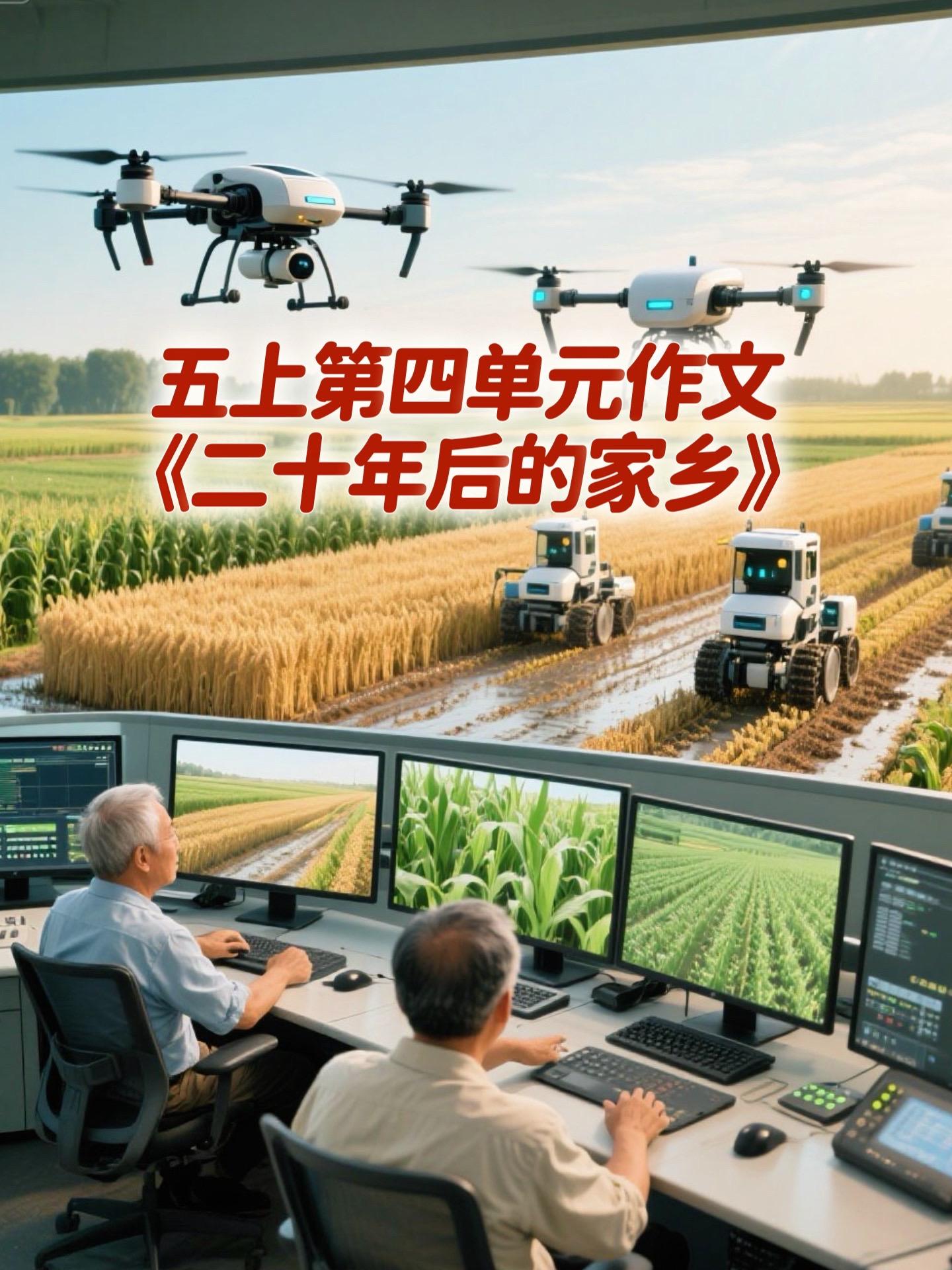 《二十年后的家乡》  满分作文。小学五年级上册第四单元习作《二十年后的...