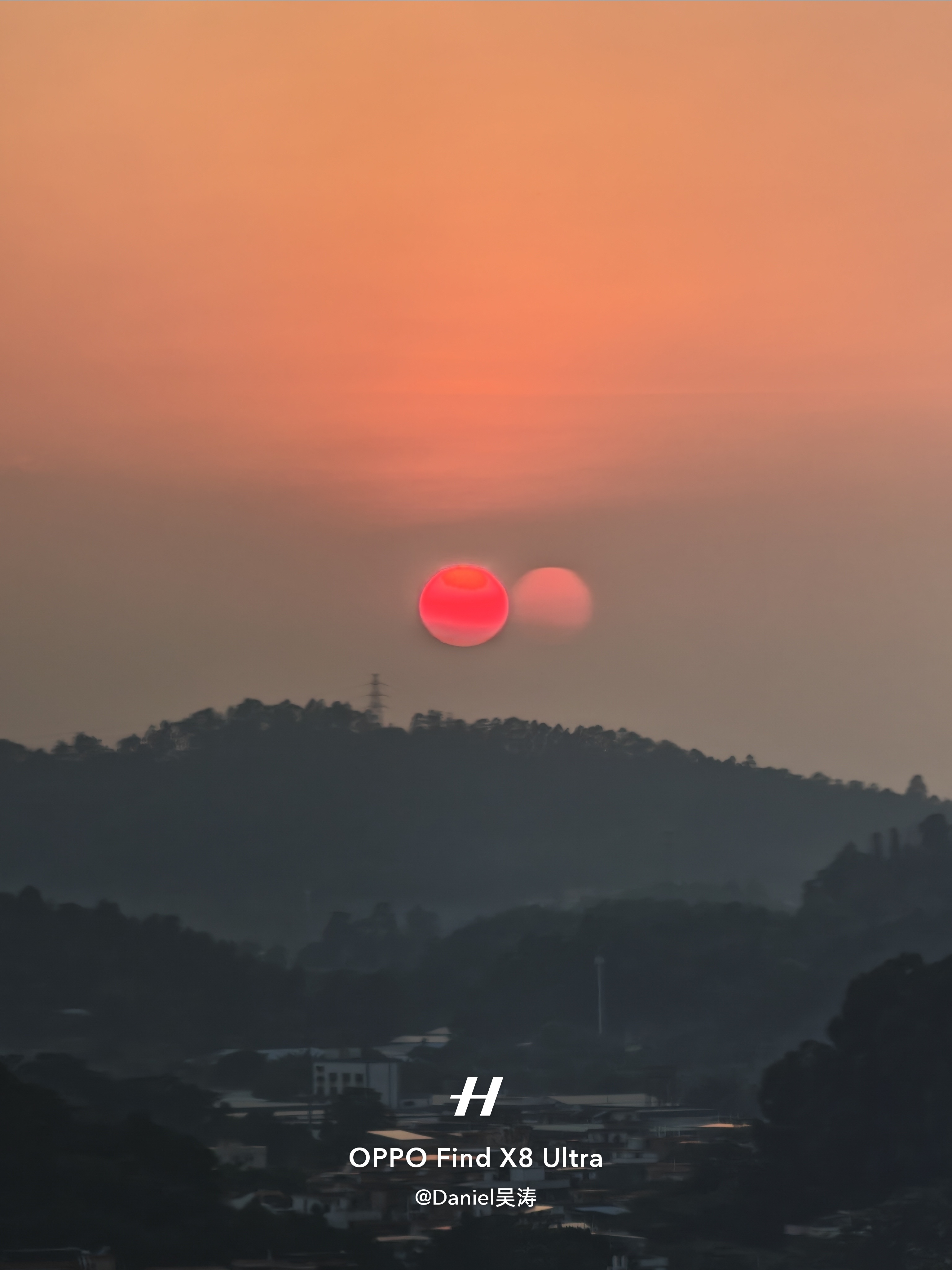 广州今天的落日长这样[哪吒嘟嘴] 有点意思落日  ​​​