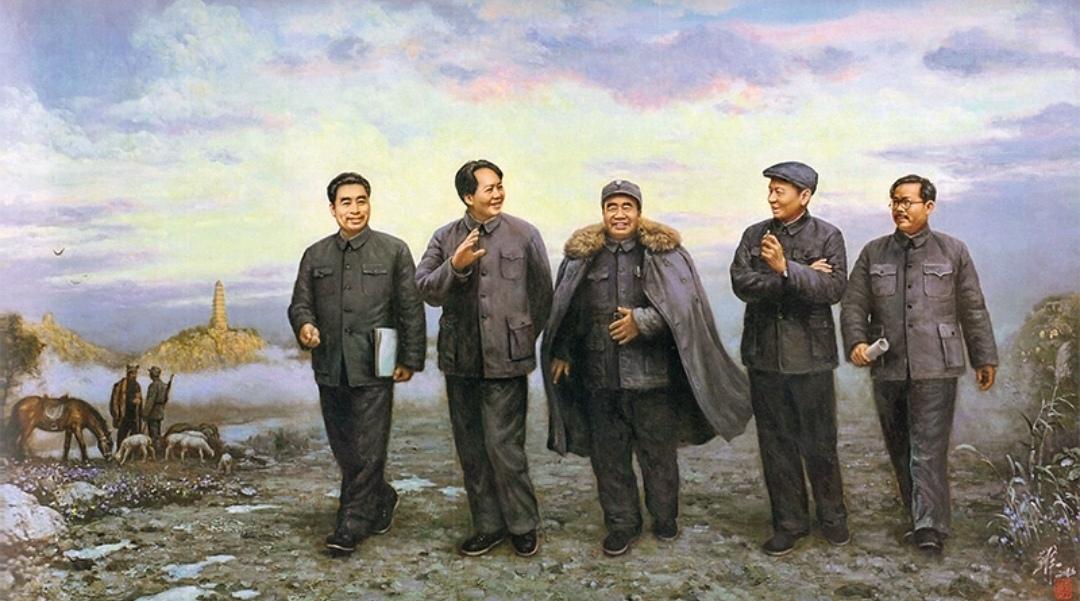 ＃红色文化＃
宣传画欣赏：
   《东方欲晓》