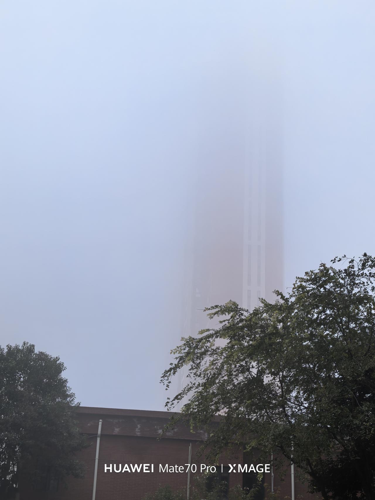 今天早上的大雾，楼上看不见楼下，楼下看不见红绿灯，出行驾驶注意安全。